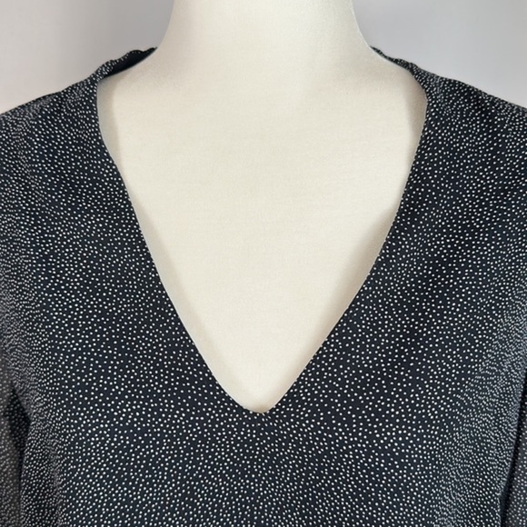 Gentle Fawn Navy Blue Open Back Polkadot Blouse - Picture 2 of 11